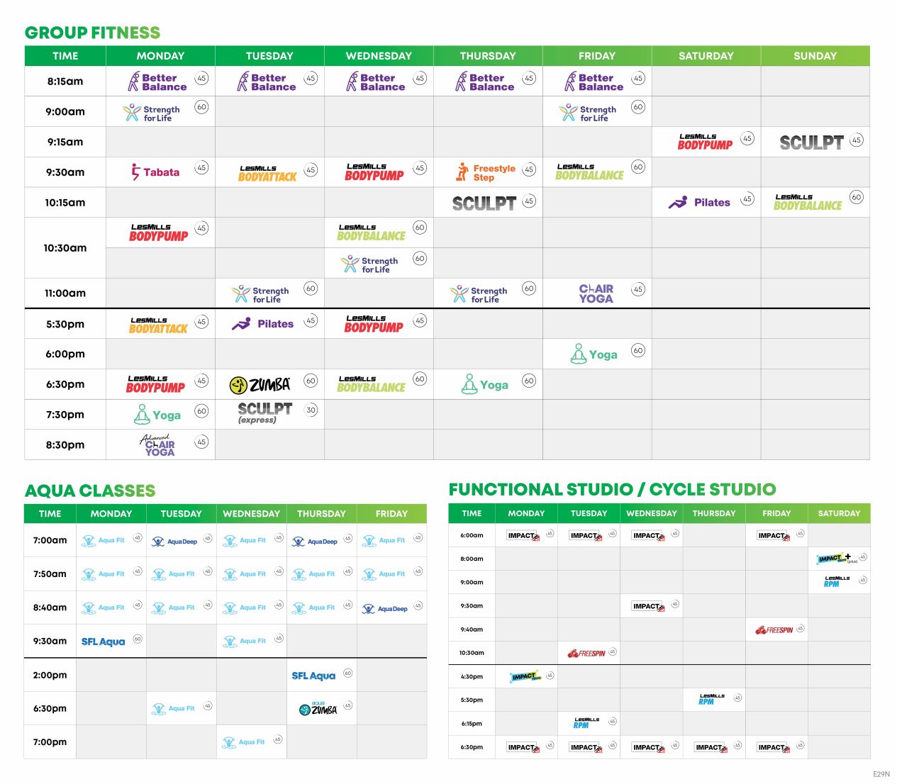 The Parks GF Timetable e29n WEB