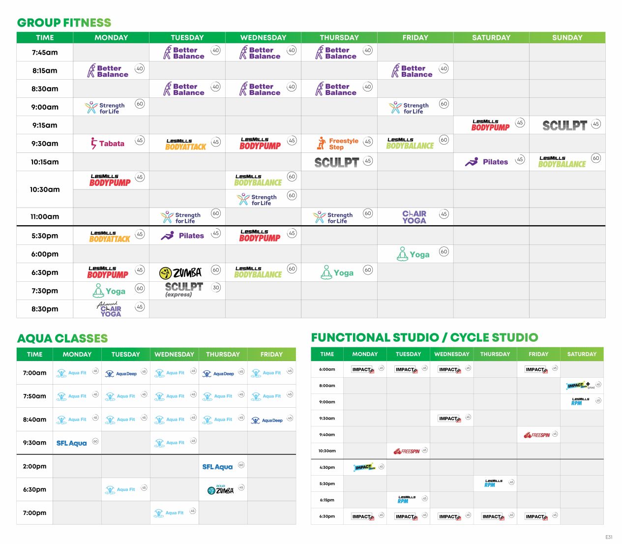 The Parks GF Timetable e31 WEB