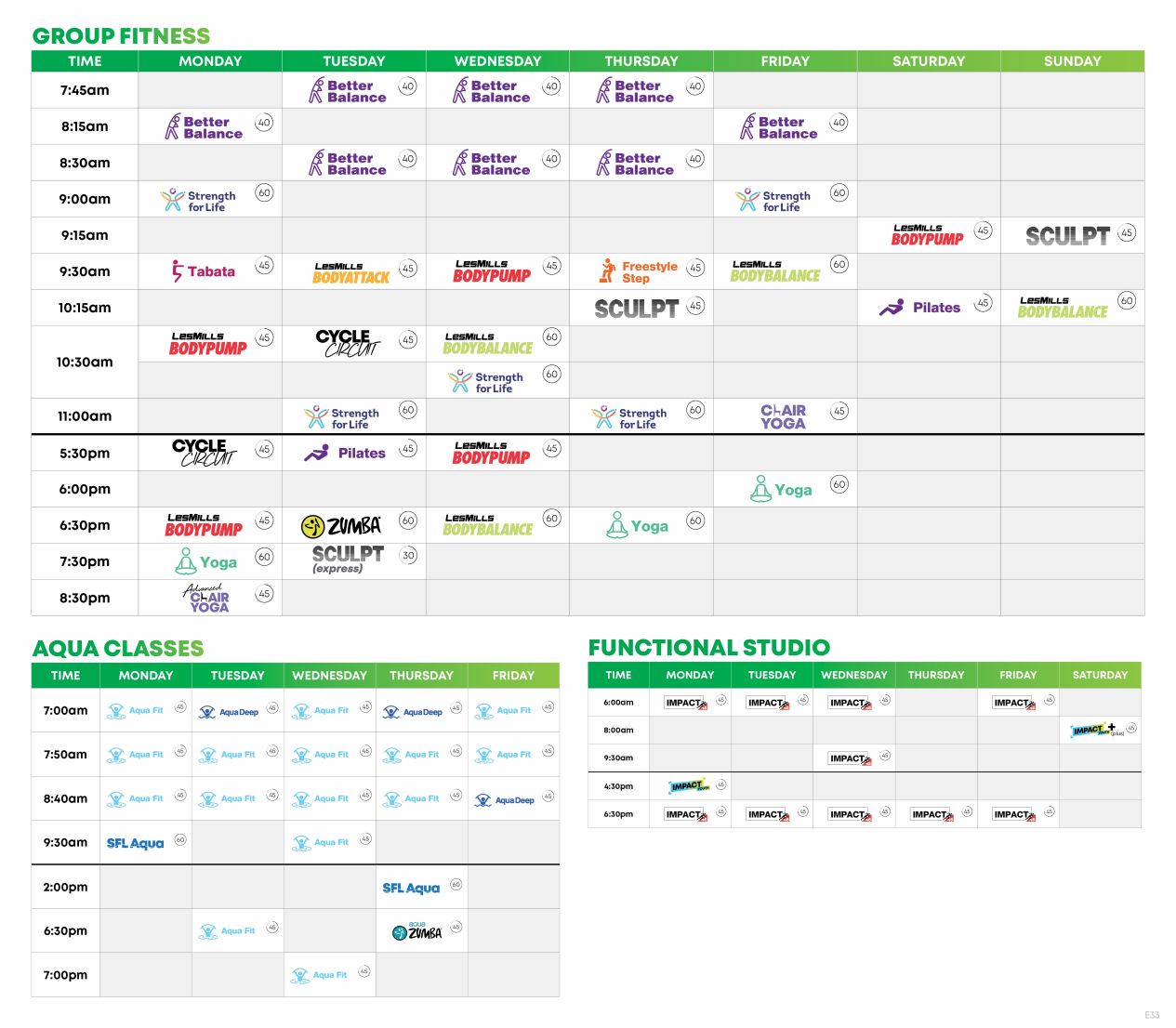 The Parks GF Timetable E33c WEB