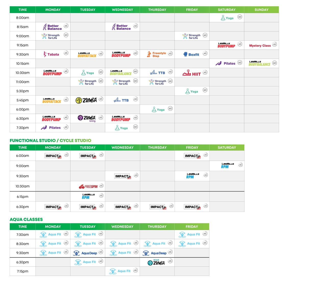 The Parks GF Timetable V3 300