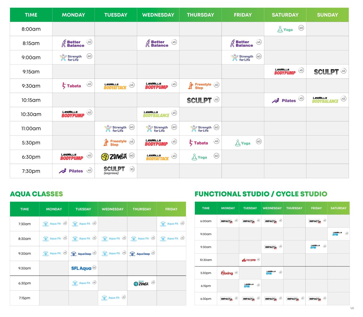 The Parks GF Timetable v8 WEB